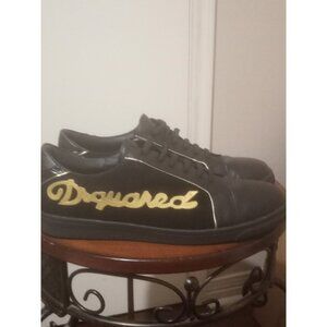 Dsquared2 Black Sneakers Lace Up Low Top - Size US 11 EU 44 MSRP $495